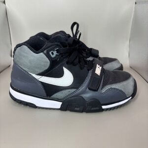 Nike‎ Air Trainer 1 Mid Mens Shoes Black Gray White Sneakers Size 5 FD0808-001